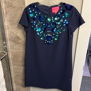 Navy Blue Lilly Pulitzer Dress-Havyn Dress